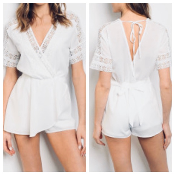 STEP INTO SPRING WHITE CHIC ROMPER - Picture 6 of 8